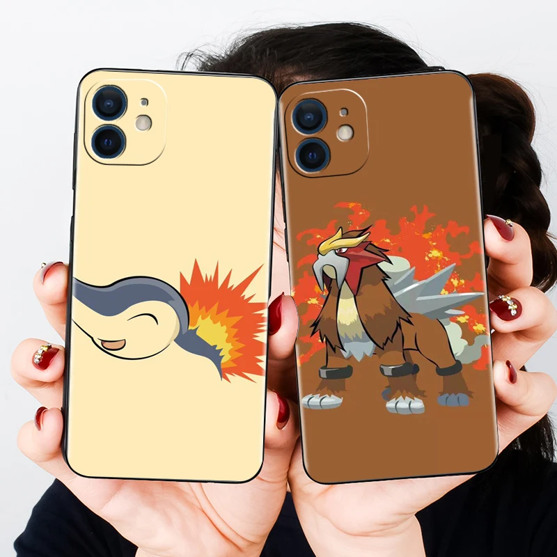 

Pikachu Pokemon Phone Case For IPhone 13 11 Pro MAX 7 Plus XS XR XS Max 13 Pro 7 8 6S Cute Cartoon color Hot Silicone Case Gift