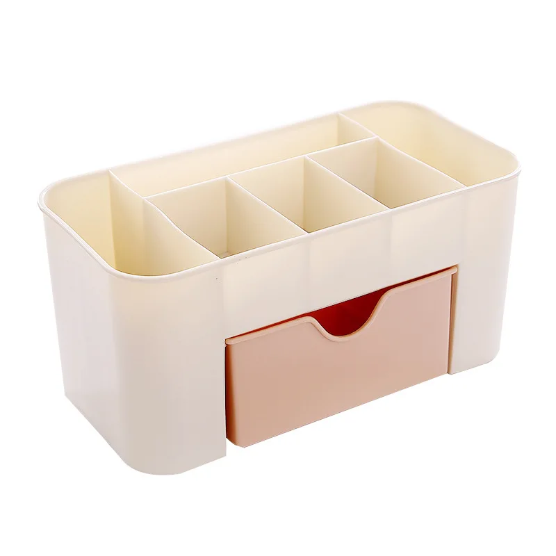 

Double Layer Plastic Makeup Organizers Storage Box Cosmetic Drawers Jewelry Display Box Case Desktop Container Boxes Organizer