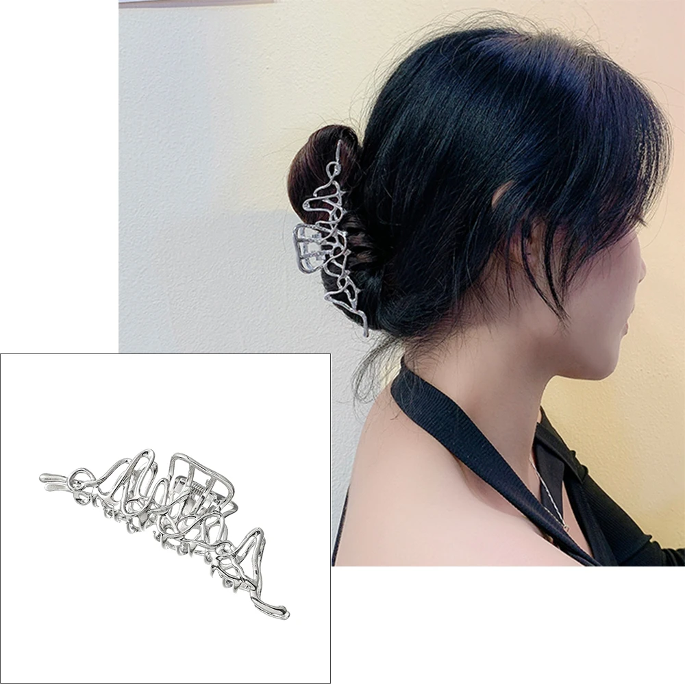 Модные элегантные полые геометрические аксессуары для волос женщин