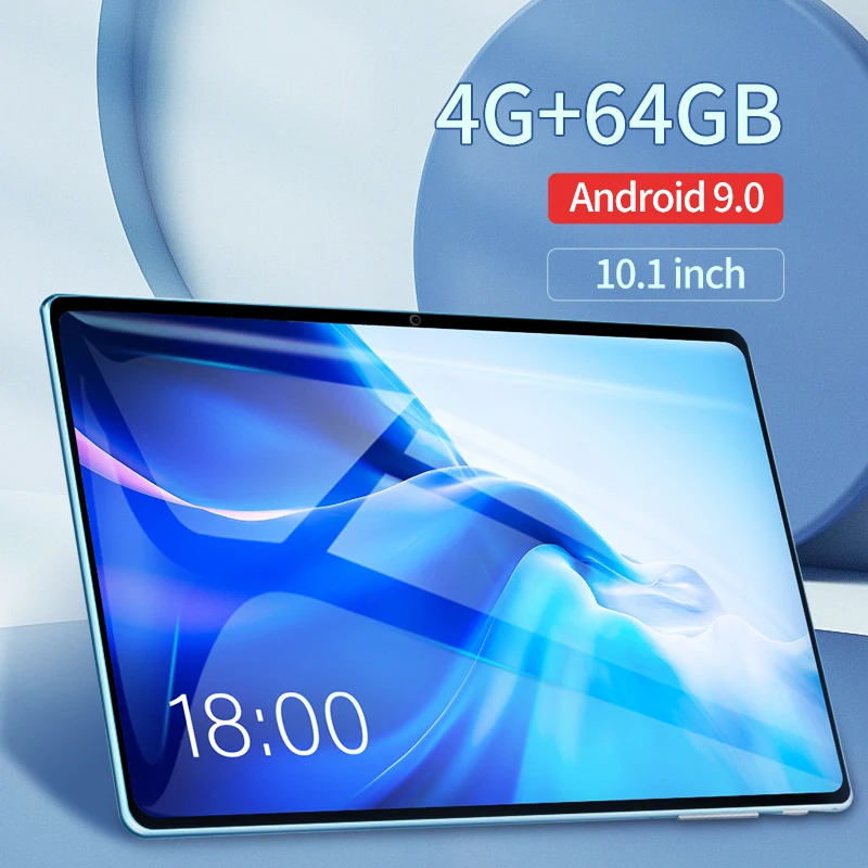 New Hot 4G+64GB WiFi Tablet Android 9.0 Tablet 10.1 Inch 4G Network Android Buletooth Call Phone Tablet Gifts free gifts