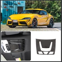 for 2019 2022 toyota supra gr a90 soft carbon fiber car styling front reading light panel sticker car interior accessories