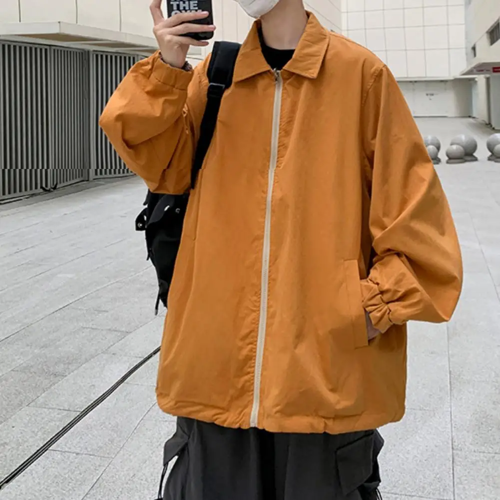 

Stylish Unisex Coat Loose Super Soft Checkered Elastic Cuff Coat Spring Autumn Unisex Jacket for Party