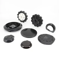 high quality matte finish black color abs pc custom plastic parts injection molding