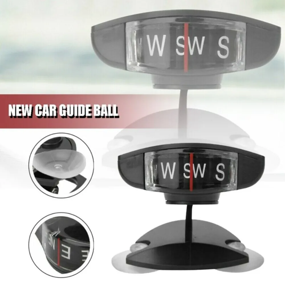 

Boat Car Vehicle Dashboard Navigation Plastic Car Compass Portable for Car
