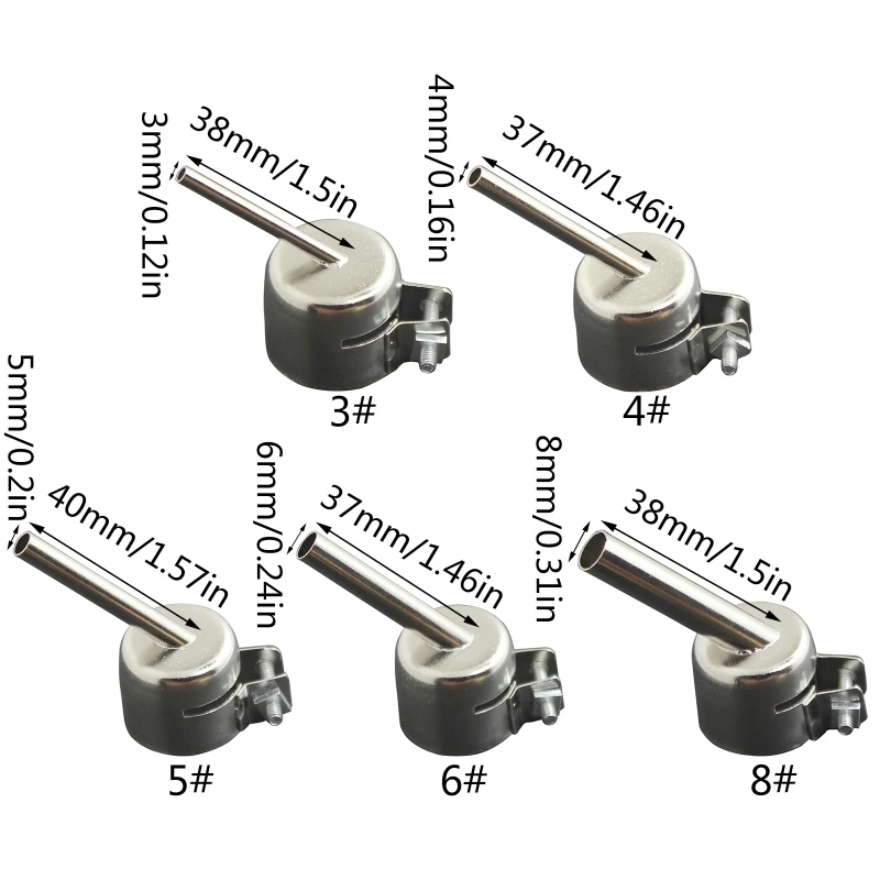 Тепловая пушка сопло 3-8 мм тепловая паяльная станция горячего воздуха ремонтные