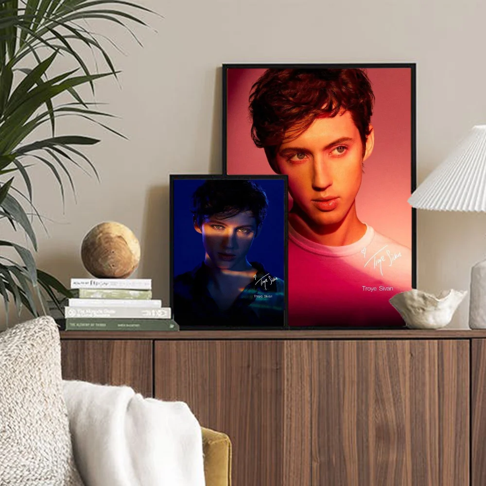 Белый бумажный плакат Трой Сиван меллет наклейка из бумаги для кофейни бара