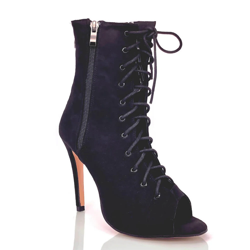 Outdoor Dance shoes Dance Party Stiletto Women's High Heels Women Shoes Stripper Peep Toe For Women Dancing Jazz Ballroom Boots