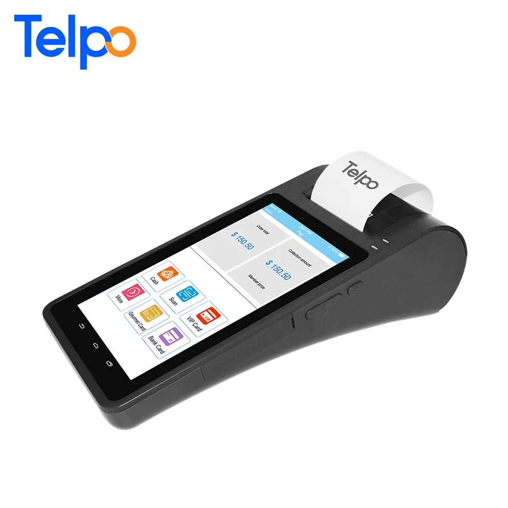 

Telpo TPS570 Android POS Machine Tablet Point of sales Terminal with Ethernet WCDMA GPS GPRS Thermal Printer POS Printer