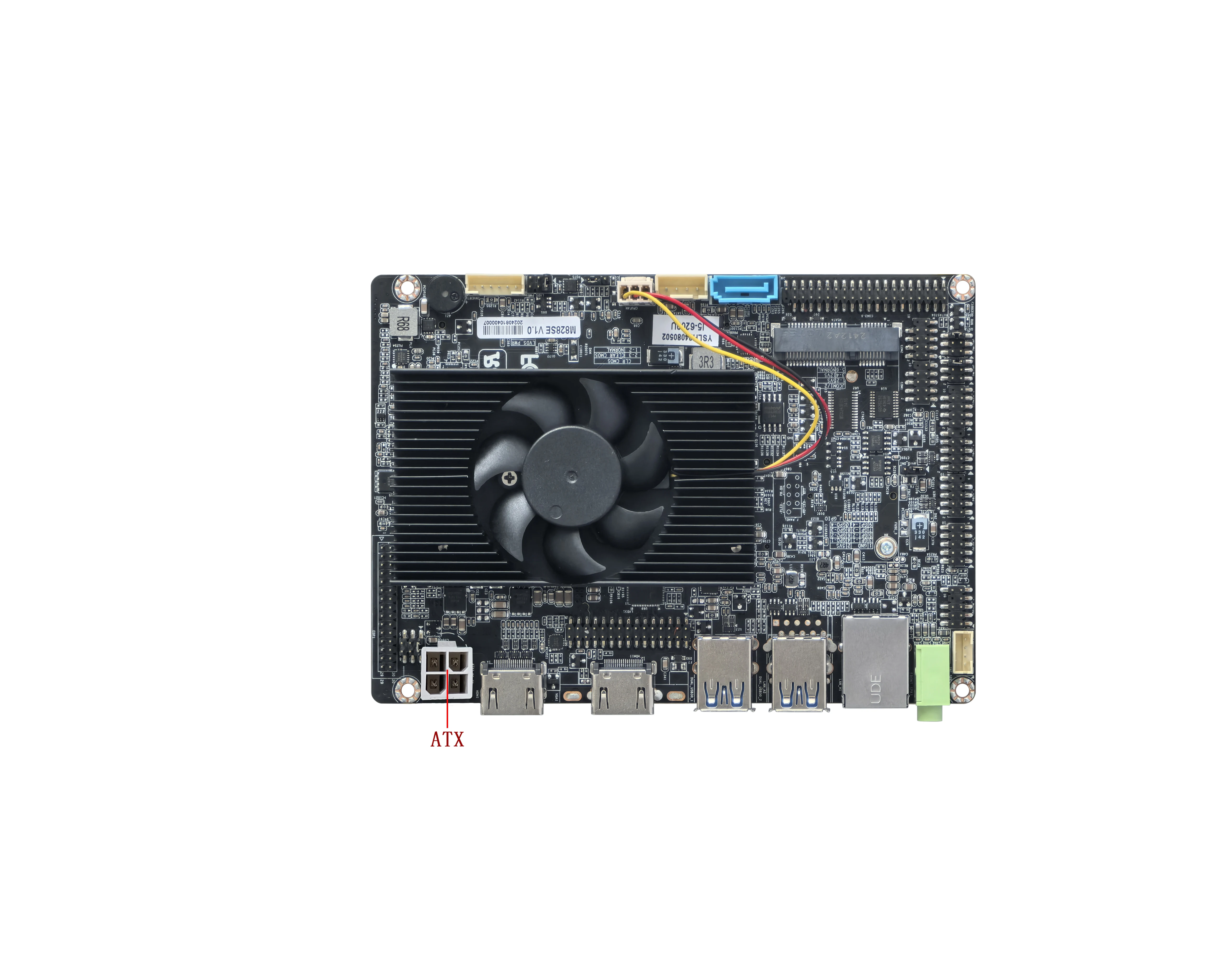 Фото Материнская плата ELSKY NEW с графикой HD Graphics 510/520, I3-6100U, H-DMI, USB3.2, питание DC 12V~24V, Wi-Fi, ОЗУ 32 ГБ, M.2 NVME, SATA №2