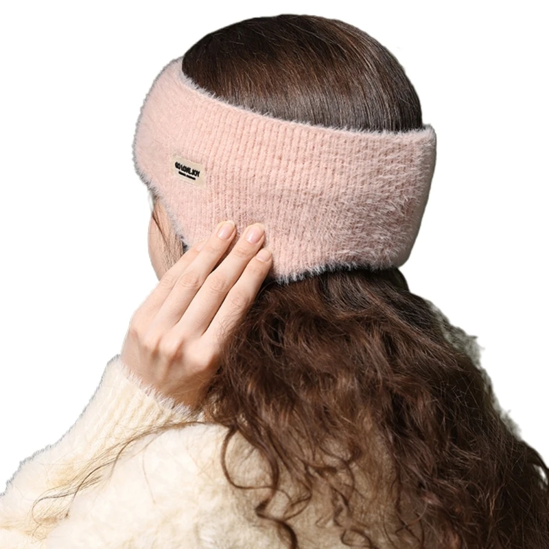 Зимние теплые повязки на голову женские грелки для ушей термонаушники повязка