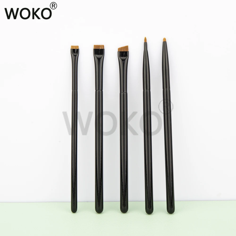

5pcs Thin Blade Eyeliner Brush High Quality Eye Liner Brow Makeup Tool Set Eyeliner Brush Brow Contour Eyebrow Brush Set