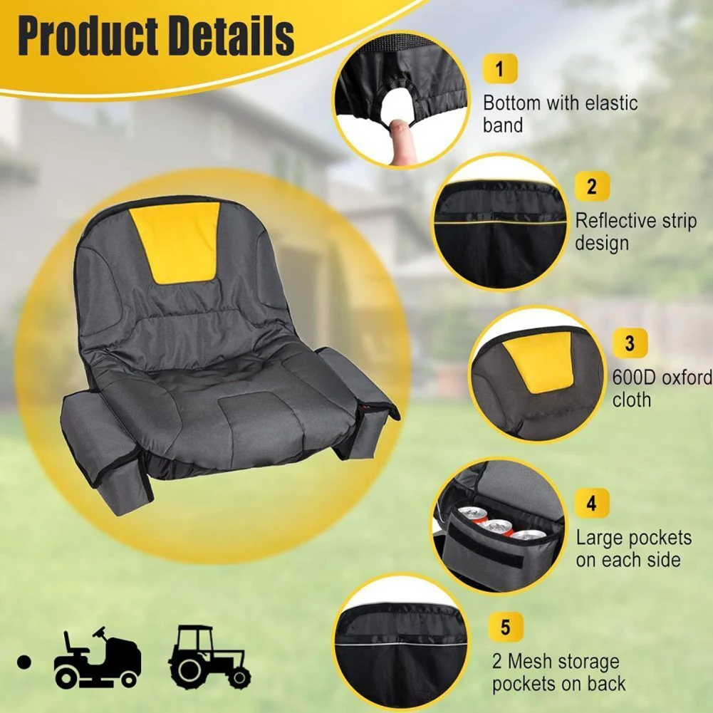 Высококачественная газонокосилка для чехла на сиденья верховой езды садовые