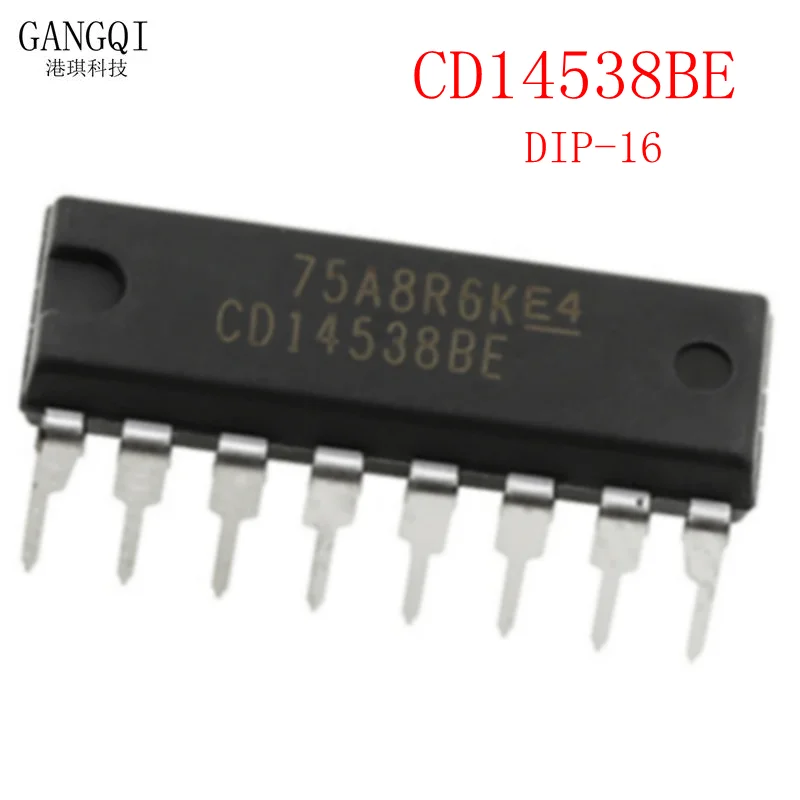 10 шт./партия, CD14538BE CD4538BE CD4538UBE CD4538 CD4538BD HEF4538BP HCF4538BE DIP-16