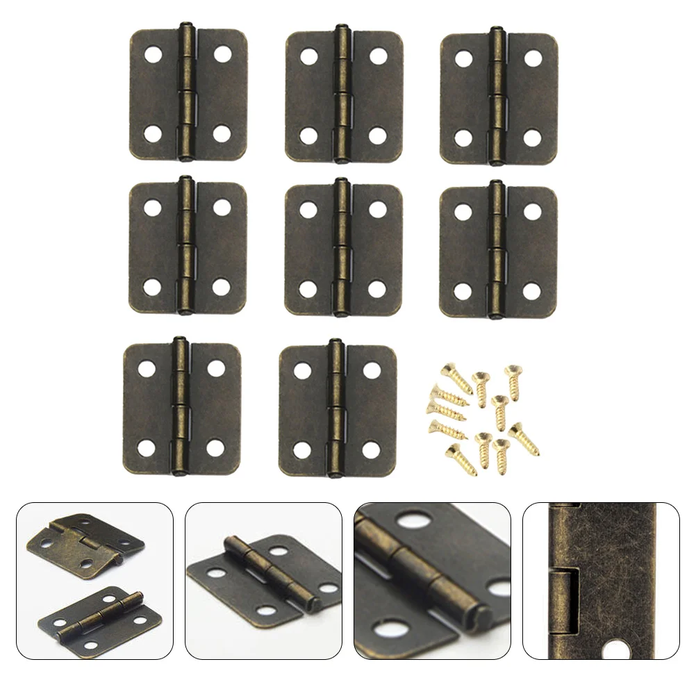 

Hinges Hinge Door Iron Box Minijewelrysteel Cabinet Tiny Boat Metal Hatch Furniture Gate Black Flat Wrought Retro Duty Heavy