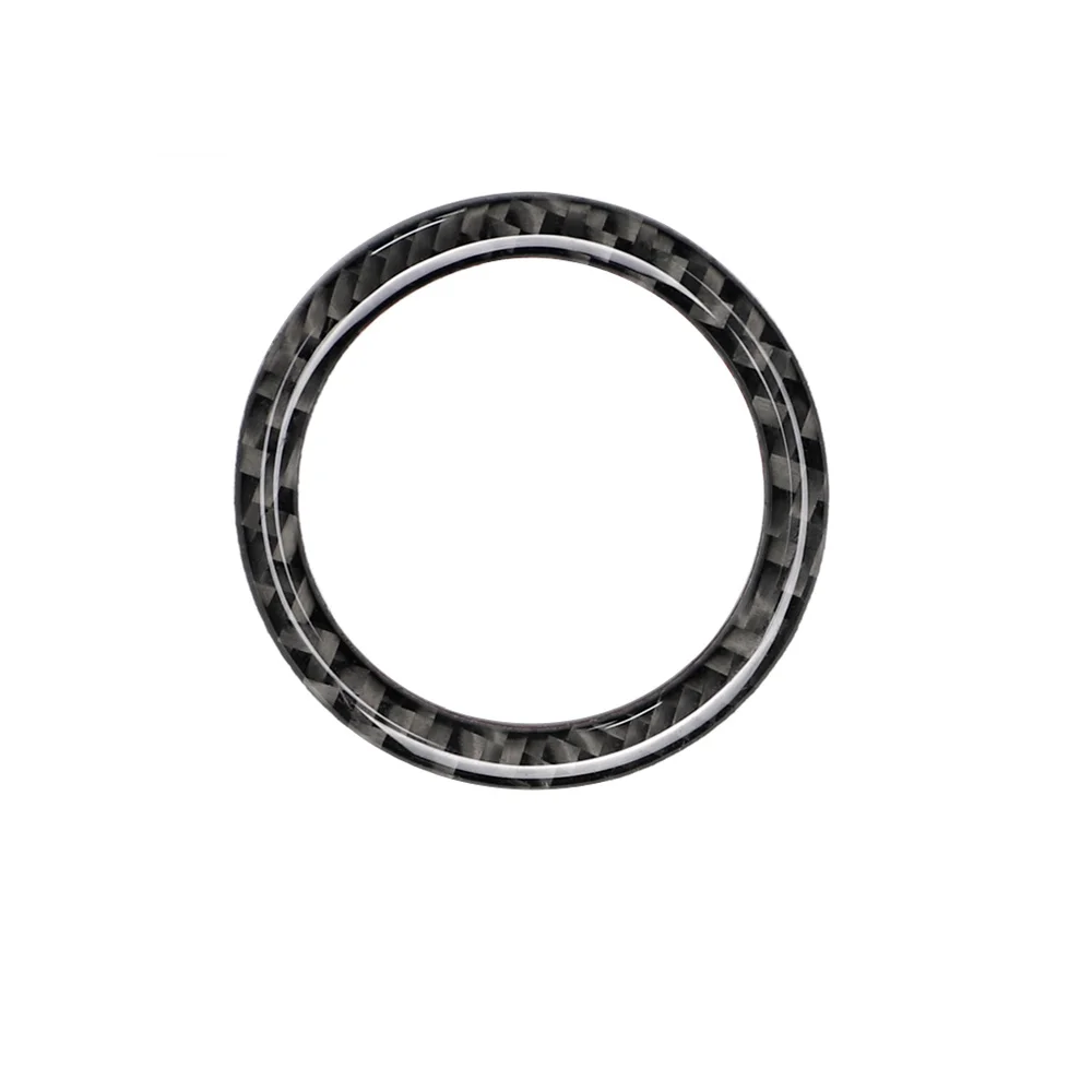 

Car Key Start Stop Interior Decoration Circle Cover Car Styling Fit For Mercedes Benz C E Class W205 GLC Carbon Fibre Ring