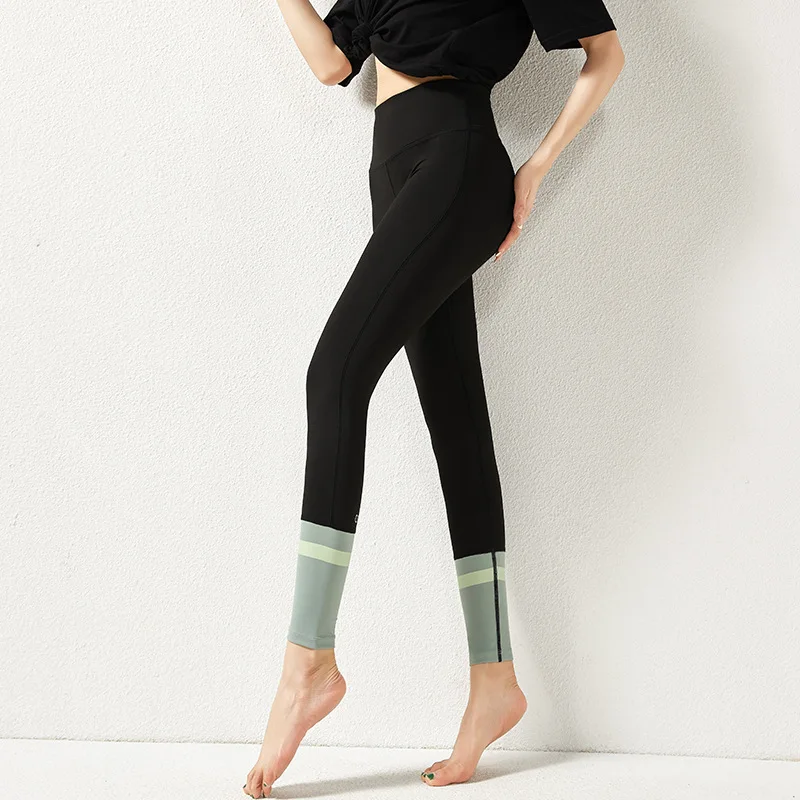 Legging Pants yoga trousers Tights push up fitness Sportswear tight-fitting outer running clash of colours women's sports