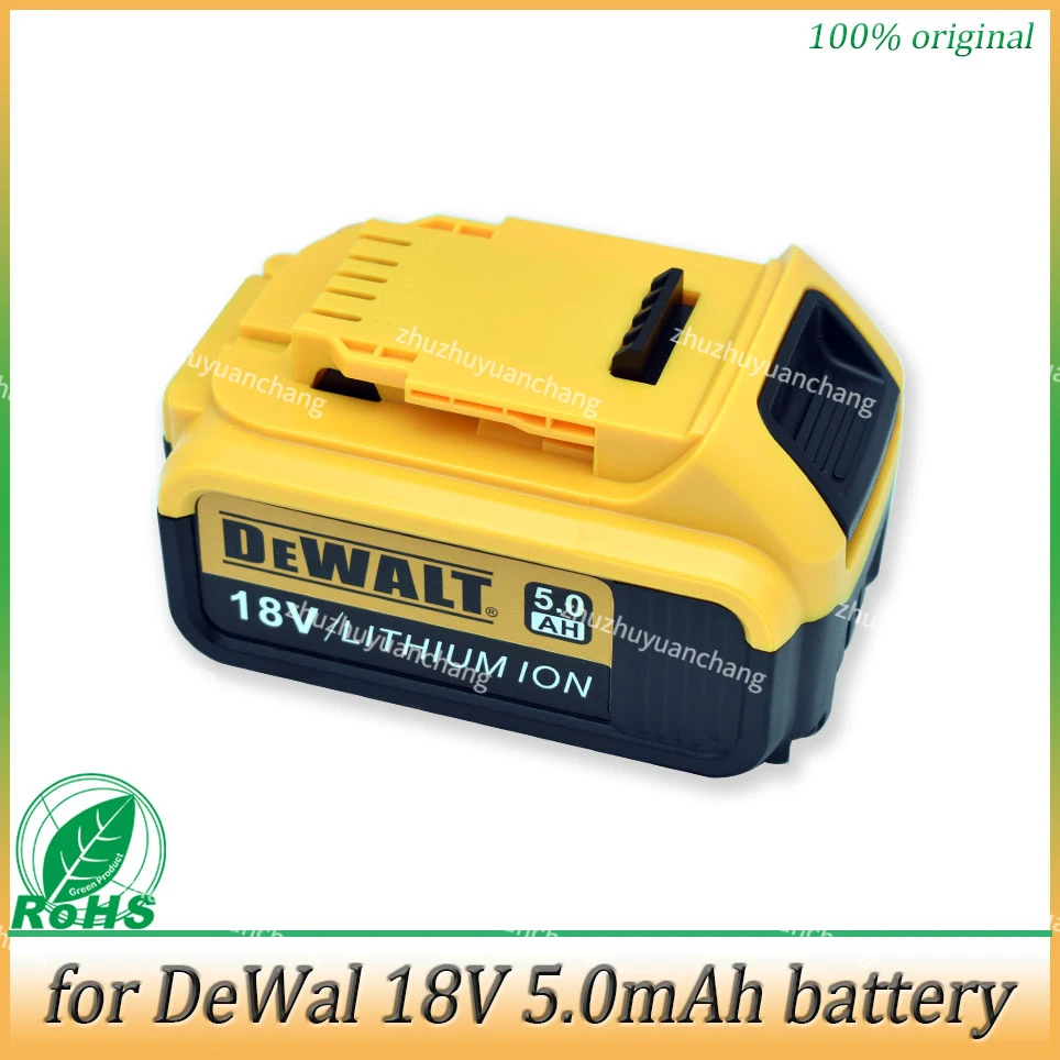 

18V 3Ah 4Ah 5Ah 6Ah Lithium Battery for DeWalt power Tools DCB184 DCB200 rechargeable electric tool set 20v 5000mah Battery