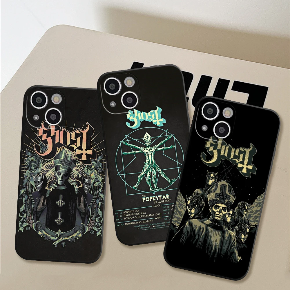 

FOR IPhone 14 Ghost Heavy Metal Vand Phone Case FOR IPhone 13 11 12 Pro 8 7 Plus X Pro MAX XR XS MINI Se2020 14plus Black Covers