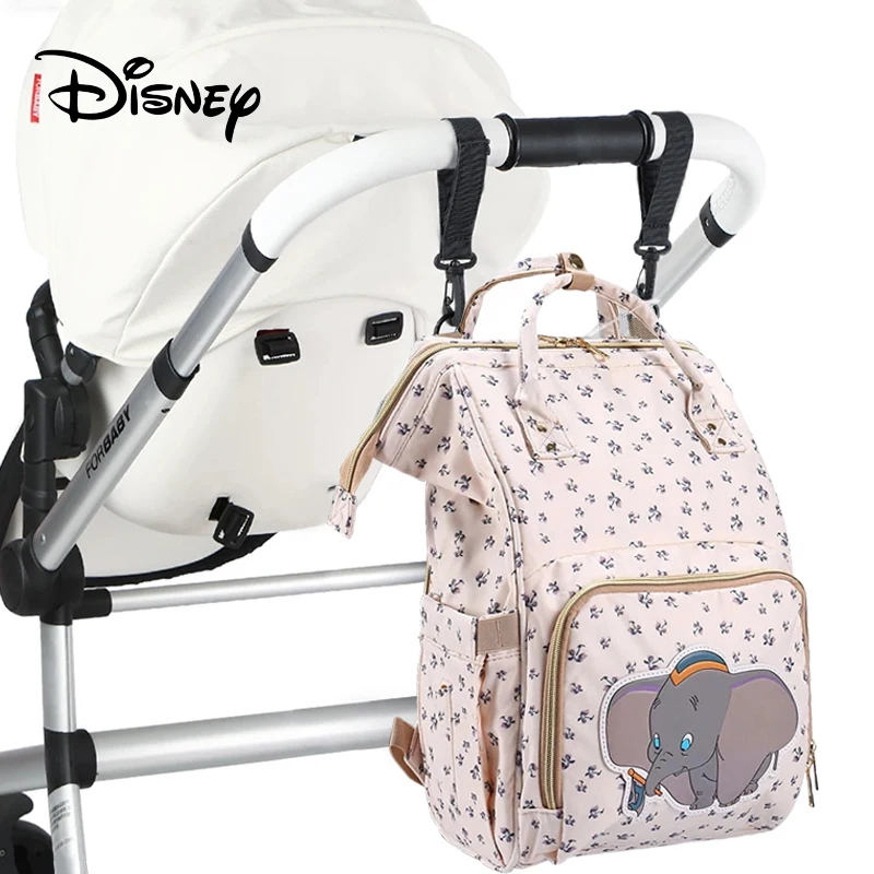 Disney Baby Diaper Bag Large Capacity Stroller Bag Outdoor Travel Waterproof Maternity Backpack Multi-function Baby Stroller Bag