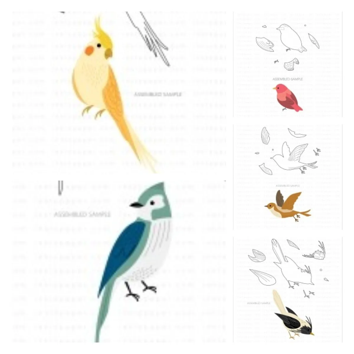 

Feathered Friends Metal Cutting Die Scrapbook Embossed Paper Card Album Craft Template Cut Die Stencils New for 2022 Arrive