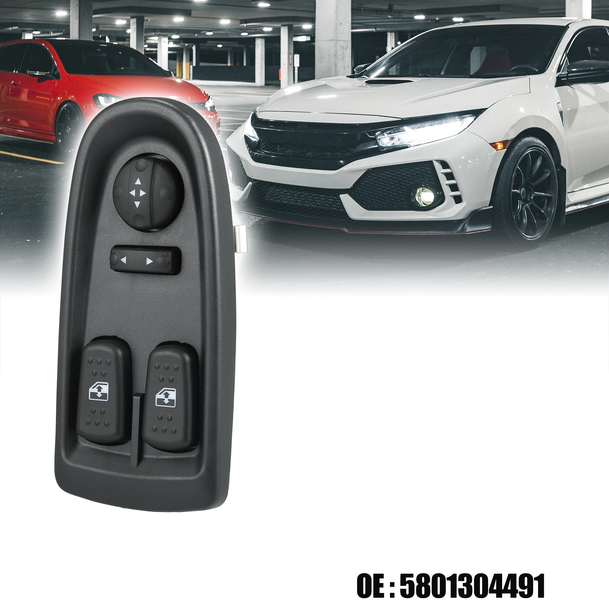 

Uxcell 1 шт. передний левый боковой ведущий водитель боковой выключатель окна питания автомобиля переключатель окна питания 5801304491