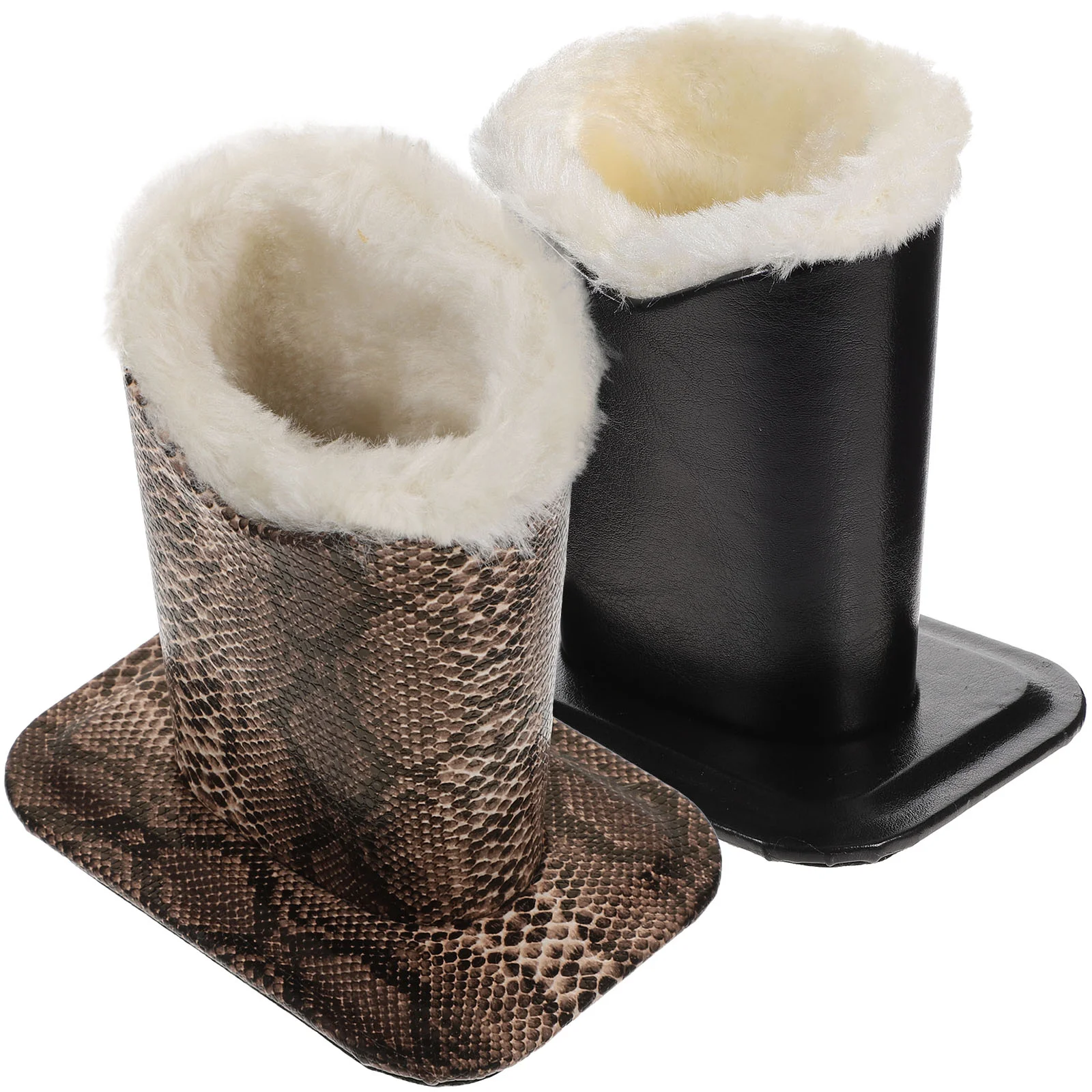 

2 Pcs Plush Glasses Holder For Nightstand Eyeglasses Display Stand Decorative Sunglasses Frame Stands Woman