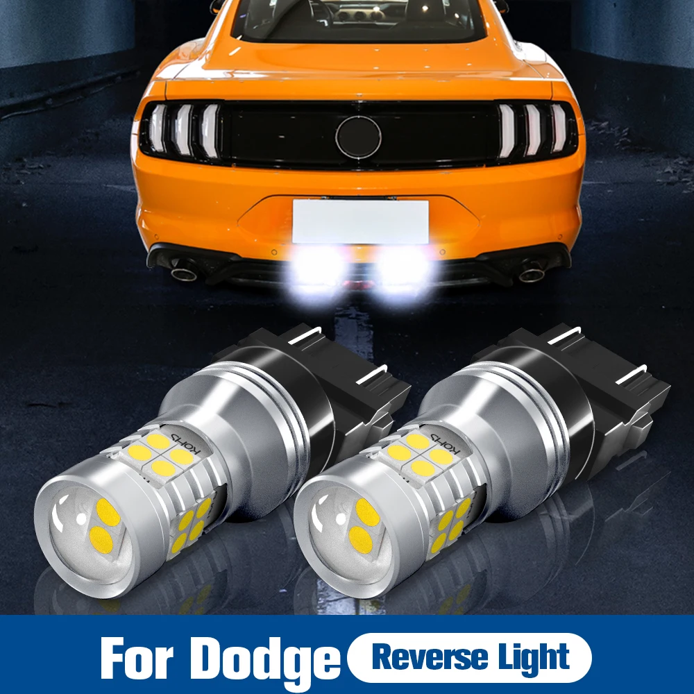 

2x LED Reverse Light Backup 3157 3156 P27/7W P27W Canbus For Dodge Avenger Charger Durango Journey Grand Caravan Dakota Viper