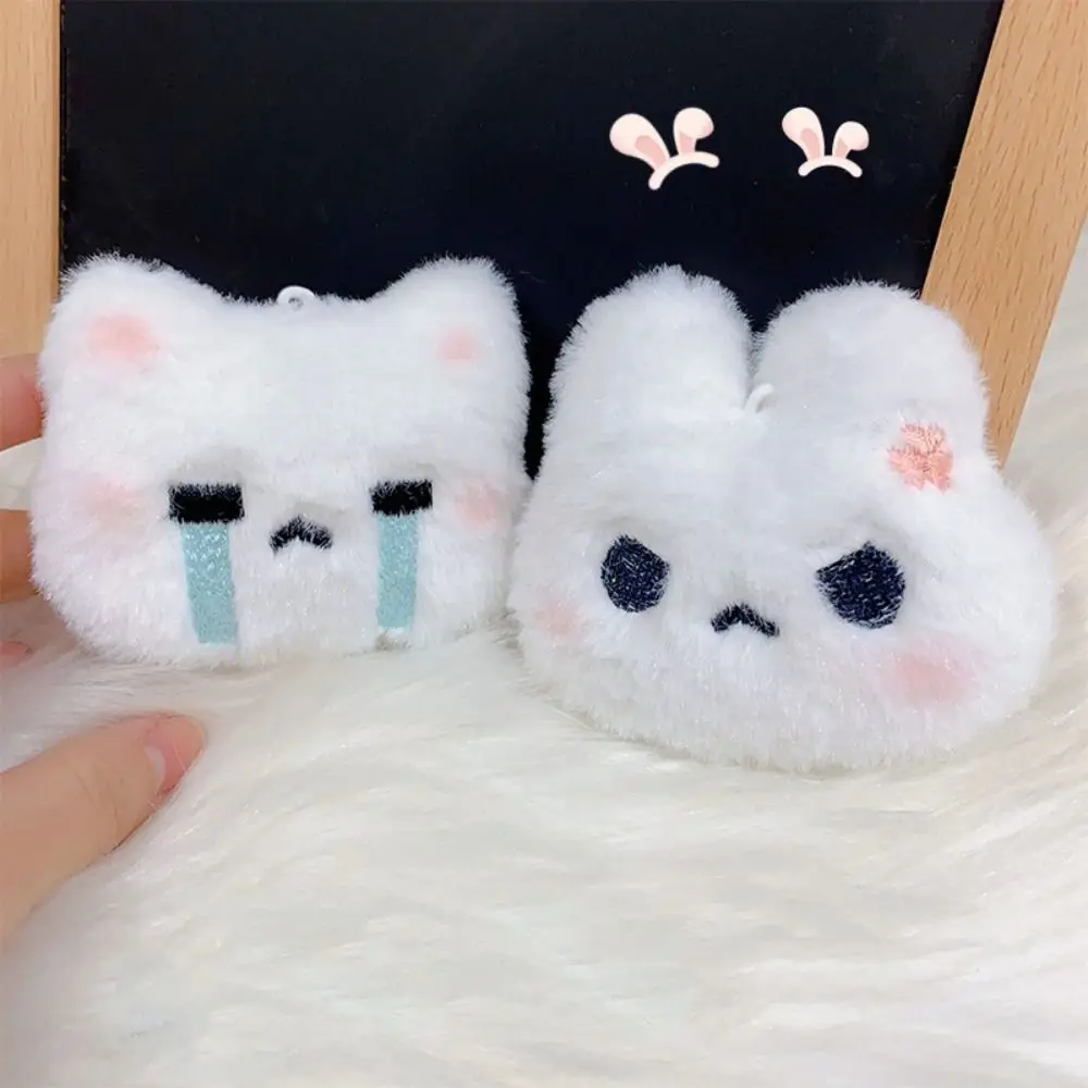 Плюшевый плюшевый брелок с кроликом Румяна Angry Rabbit Squeak кулон Плачущий кролик