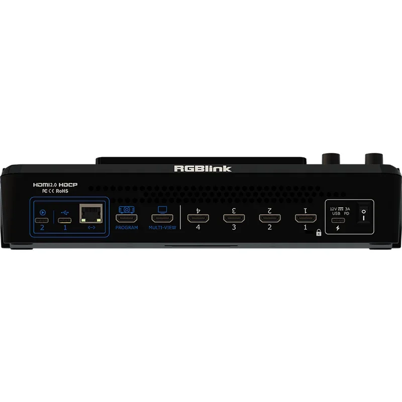Rgblink mini-mx Video Switcher HDMI-совместимый многоканальный микшер потокового видео 2.0 4K с 5