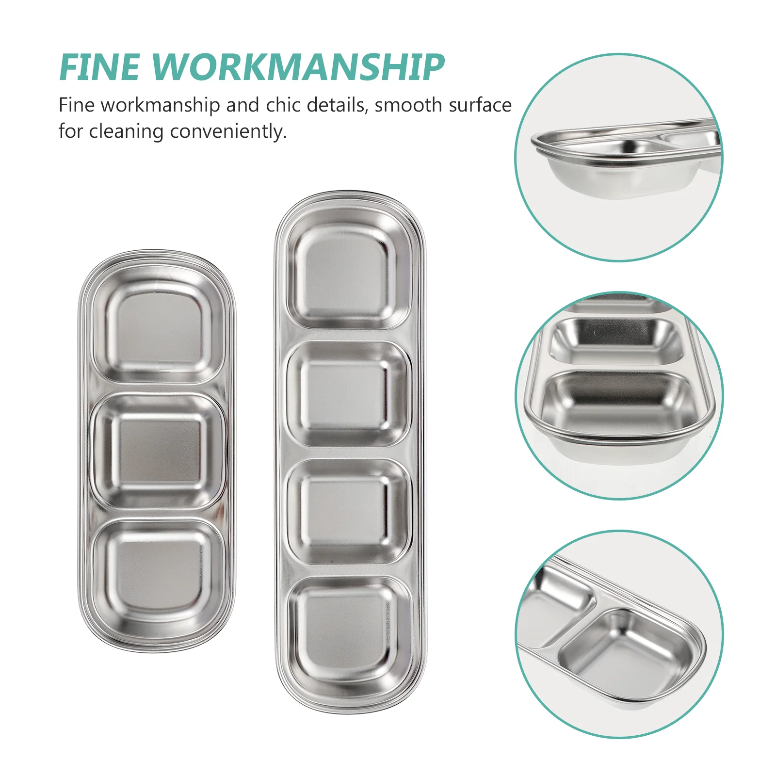 2 шт. лоток для кормления котят из нержавеющей стали