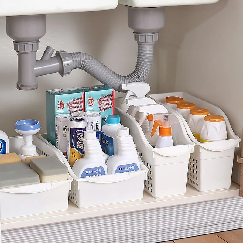 

Table Cabinet Pulley Storage Basket Kitchen Seasoning Finishing Box