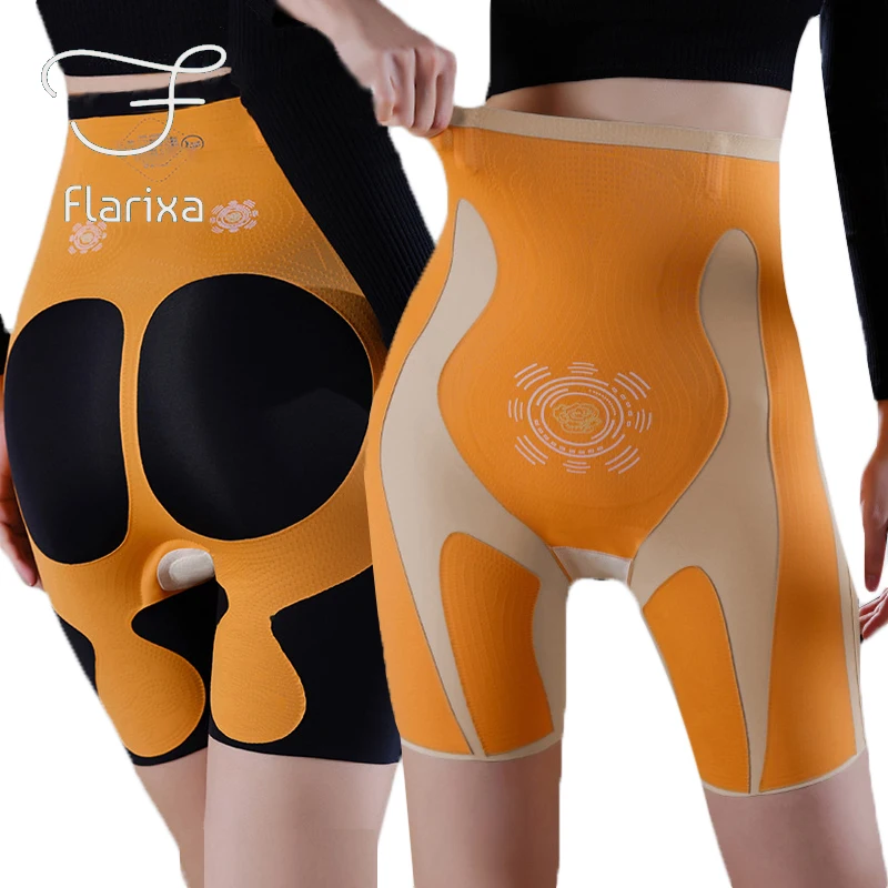 

Латексные трусики Flarixa 5D для подтяжки бедер, плоский живот, послеродовые трусики для подтяжки ягодиц, шорты для похудения, тренировочные трусики для талии и живота, корректор фигуры