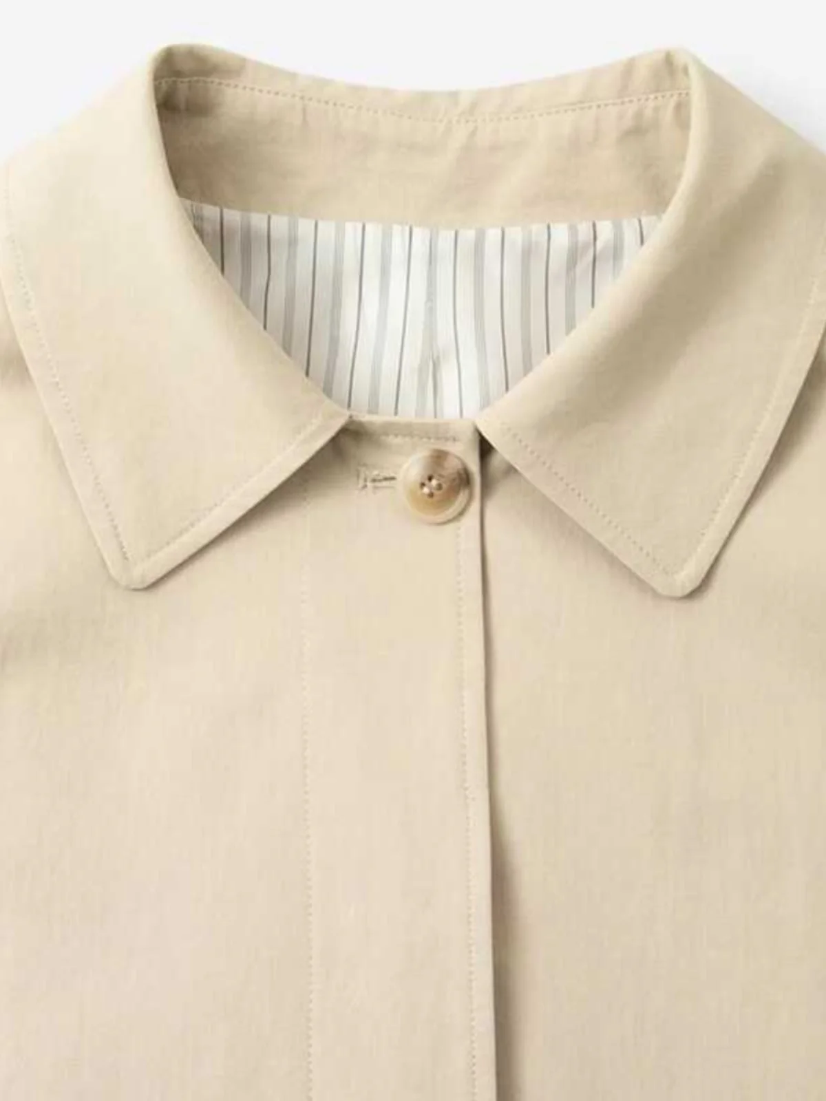 Тренч Same Sle with Mall Shifan Li Dema Kaki осень 2023 новая маленькая темпераментная верхняя