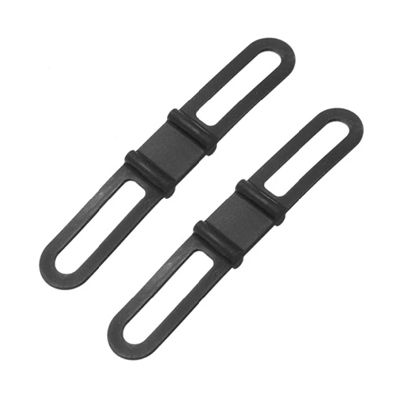 

4Pcs Cycling Bike Bicycle Silicone Elastic Rubber Strap Bandage Tie Flashlight Holder