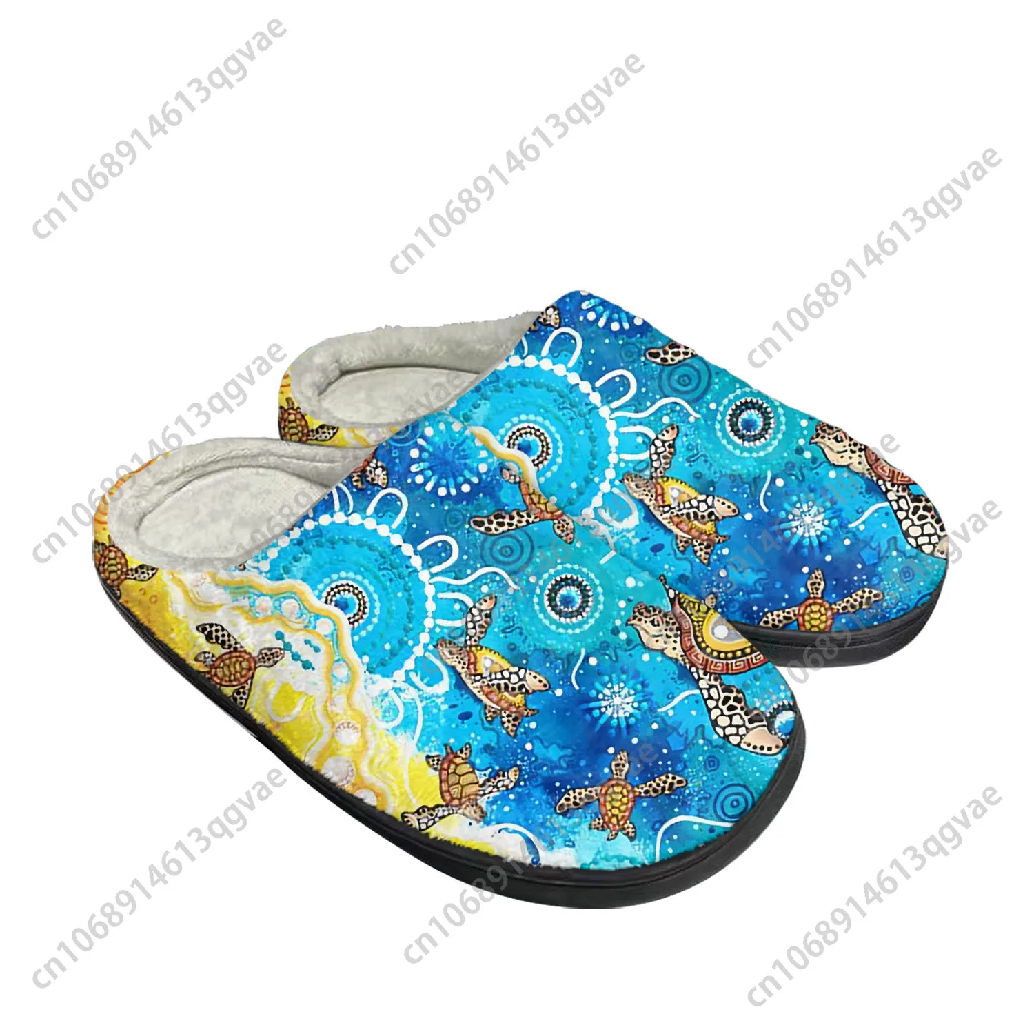 Австралийские аборигенные черепахи домашние тапочки из хлопка мужские и женские