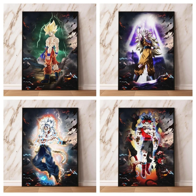 

Canvas Printing Dragon Ball Anime Kakarot Decor Gifts Picture Wall Art Home Hanging Living Room Poster Toys Decoration Paintings