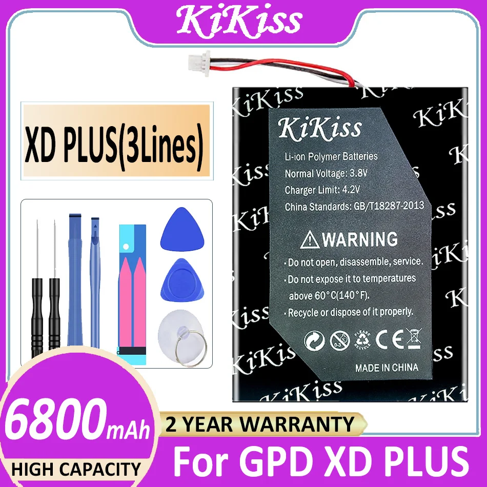 

Original KiKiss Powerful 6800mAh Battery for GPD XD PLUS XDPLUS Bateria