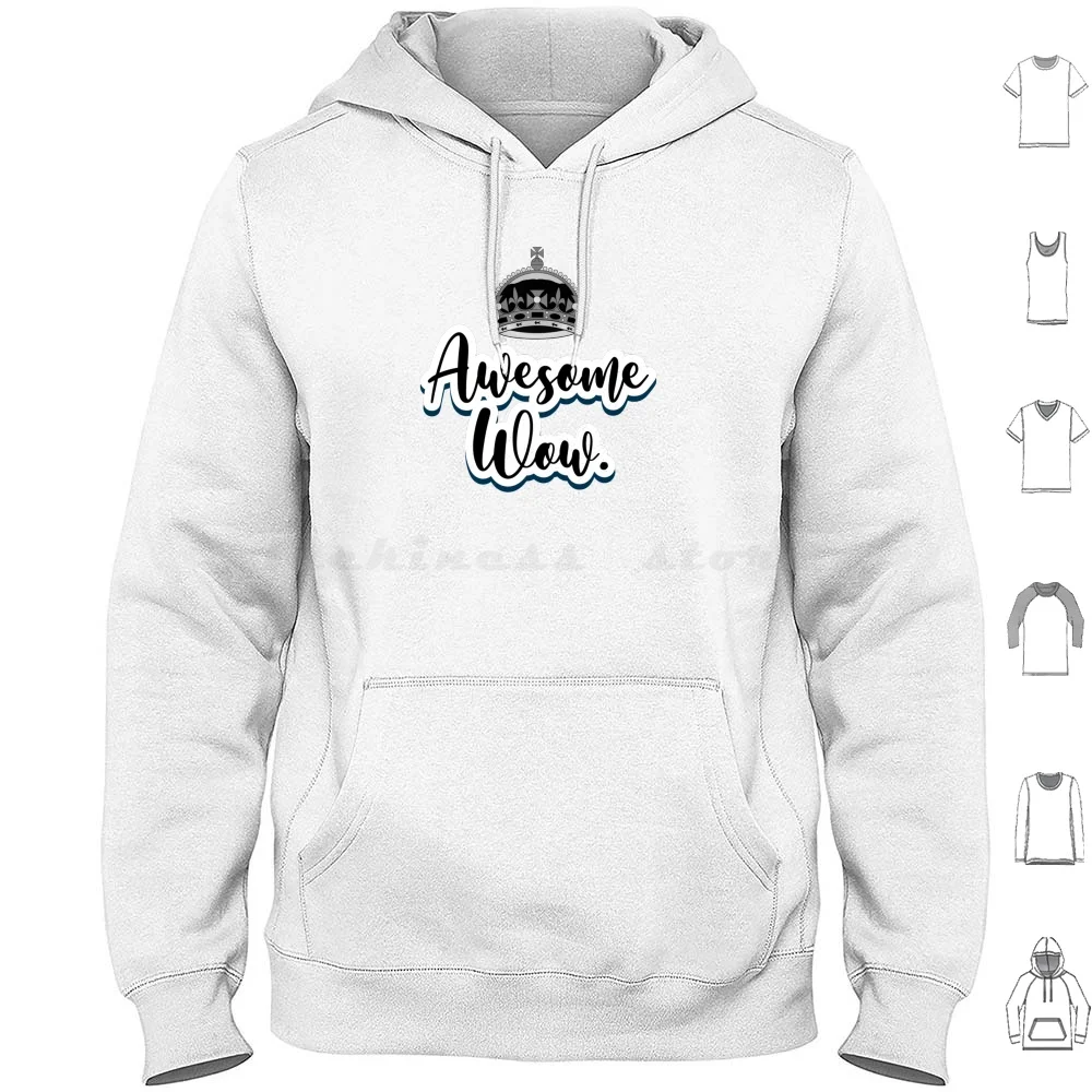 Черно-белые толстовки с длинным рукавом и надписью King George amazing Wow