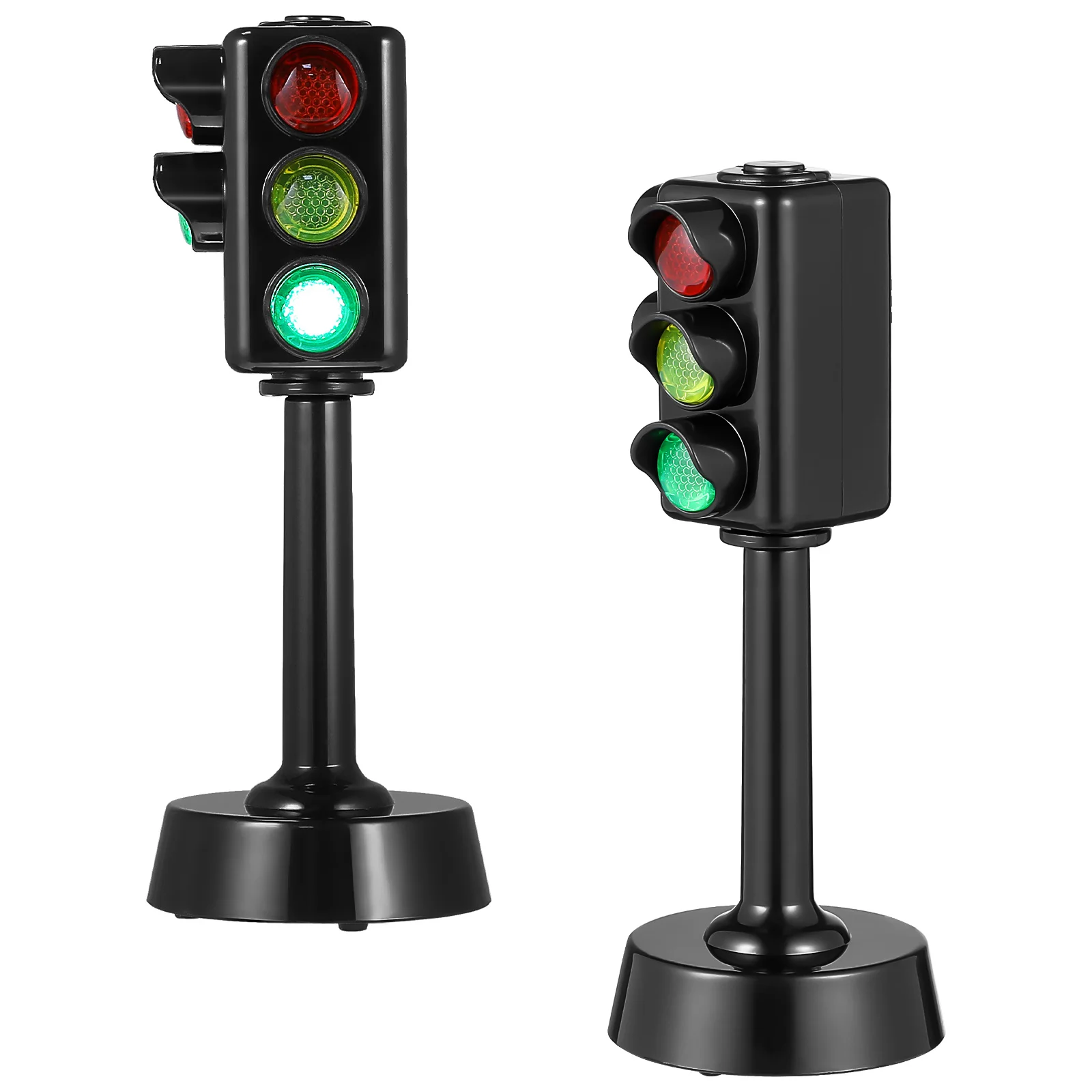 

2 Pcs Kids Traffic Signal Lights Simulated Traffic Light Models Early Education Traffic Stop Light Lamps for Toddlers