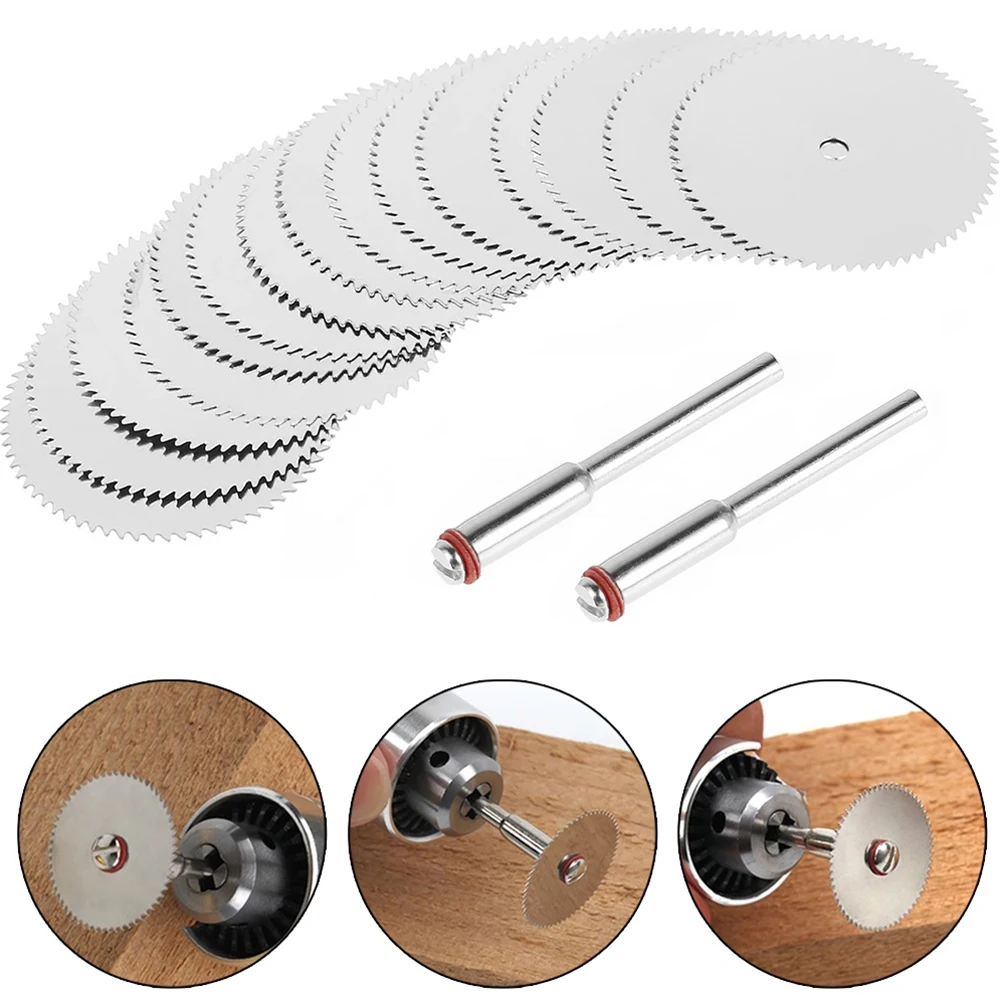 

17Pcs Circular Saw Blade Connection Rod Kit Cutting Disc 22mm Wheel 3.15mm Rod Stainless Steel Rotary Tool Grinder Accessories