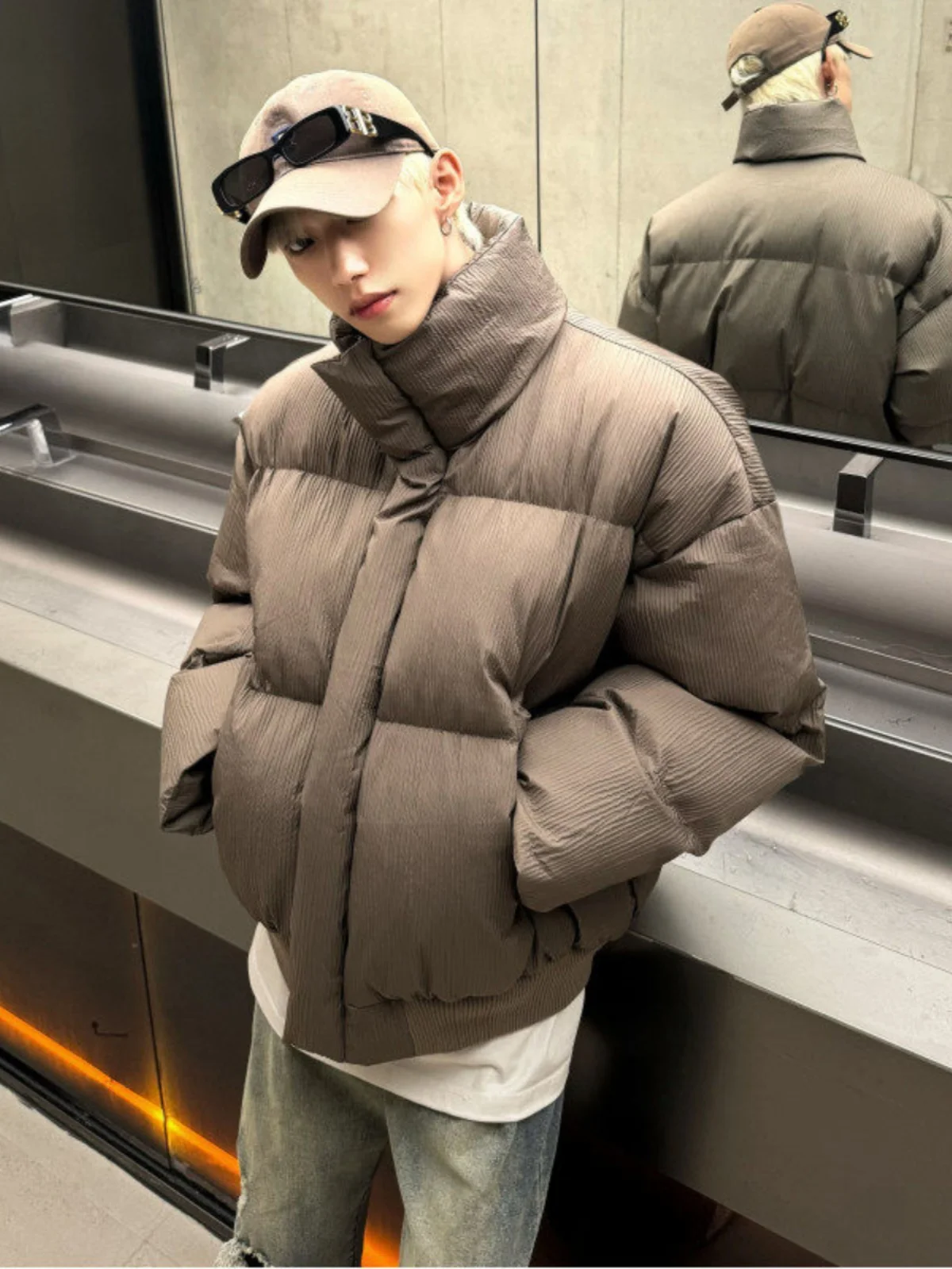 Короткий пуховик Maillard Boxy одежда с хлопковой подкладкой мужская зимняя