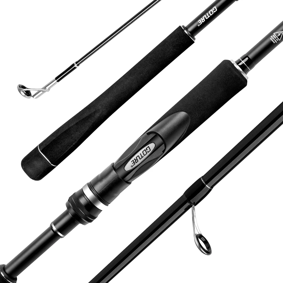 

Goture Aerglo Carbon Fiber FUJI Rings Spinning Fishing Rod 2.58M 2.7M 36T High Ultra Light Telescopic M MH 2 Sections Fish Pole