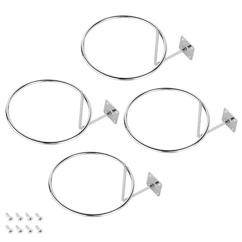 

Pack Of 4 Cap Display Holder Wall Mount Helmet Hanger Rack Wall Mounted Rack Hook Hat Holder For Baseball Hat