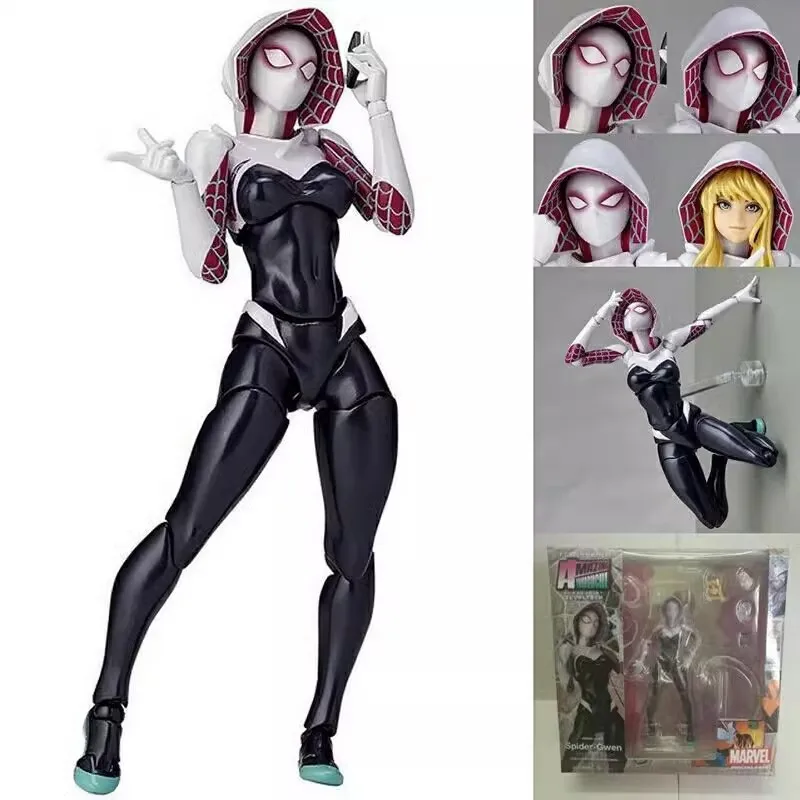 

Spider-Man: Into The Spider-Verse Anime Figure Gwendolyn Maxine Gwen Stacy Statue Action Figure Kawaii PVC Model Doll Gift Toys