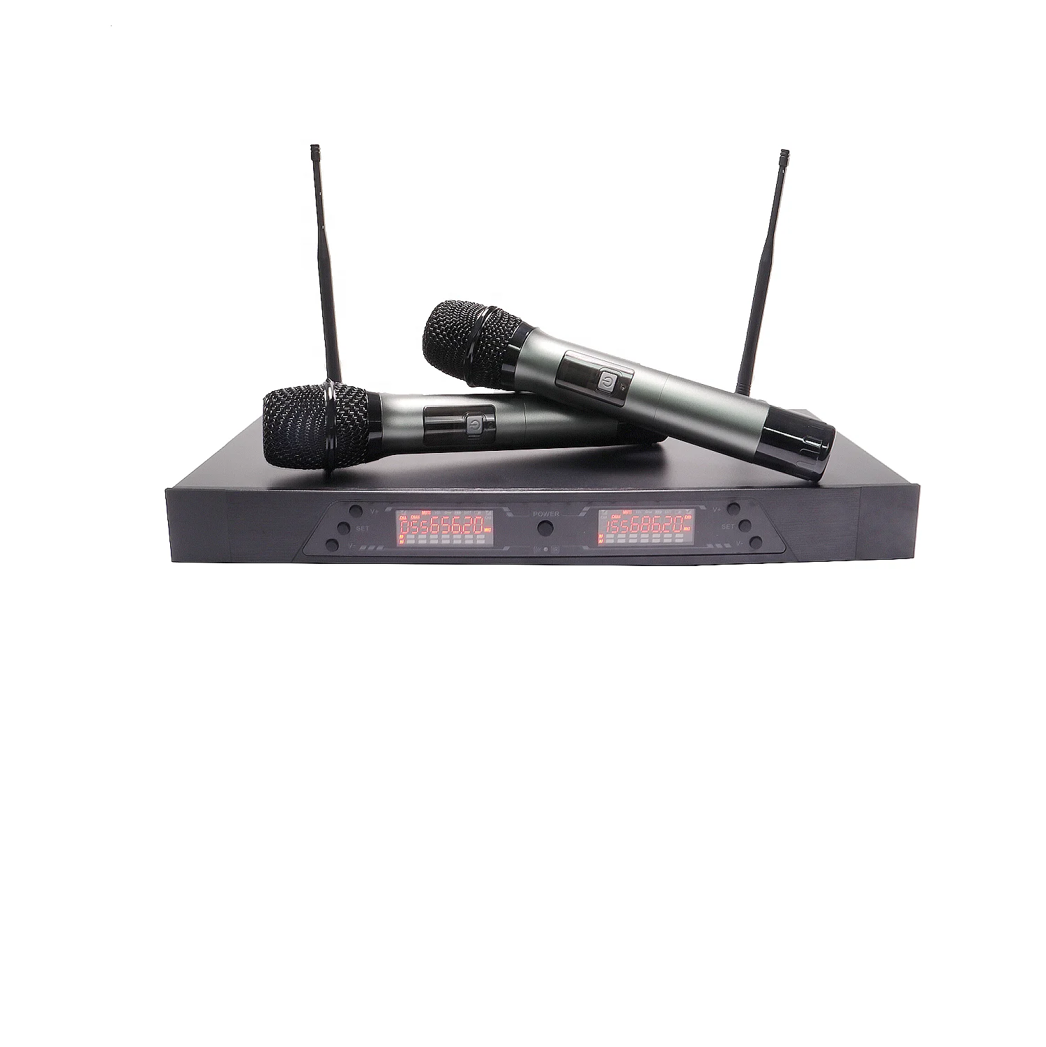 

Professional UHF Wireless Microphone Frequency Adjusted Automatically /Metal Handheld Body Microphone