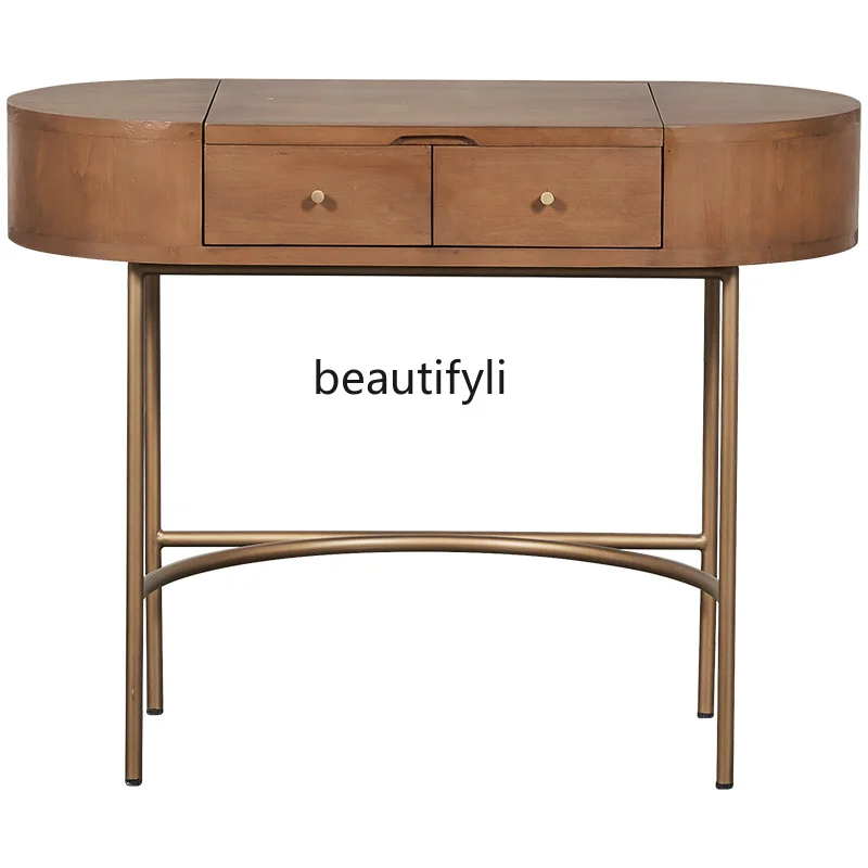 

zq Retro French Dresser Household Small Bedroom Furniture Dresser Storage Makeup Table