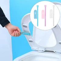adjustable buttle convenient closestool lid lift handle toilet seat cover lifter clean supplies avoid touching