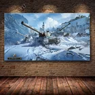 Без рамки, HD, Мир танков, игра, плакат, аниме, наклейки на стену, настенное искусство, домашний декор