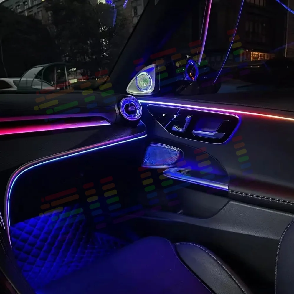 Для Mercedes-Benz W205 X253 W177 W118 W247 W117 W156 W176 W246 Атмосферная лампа RGB Symphony Автомобильное