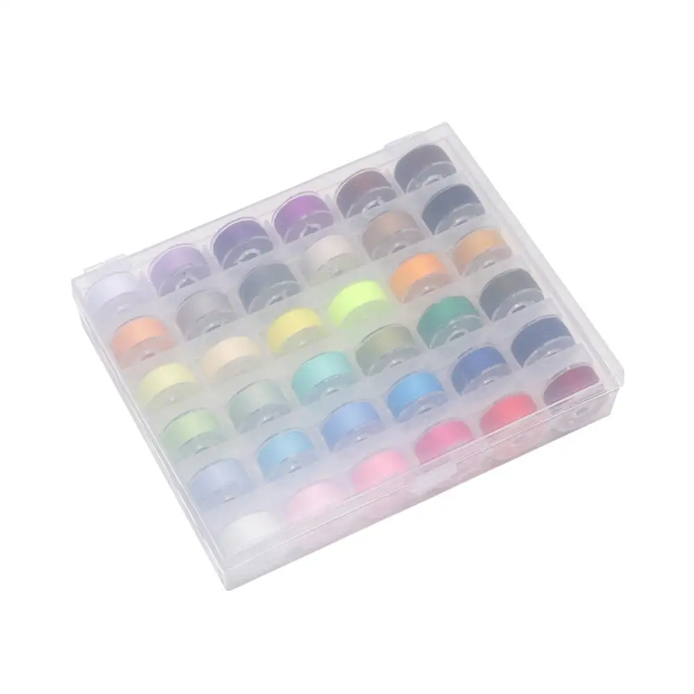 Многоцветная приблизительная черная коробка для хранения 72 шт. белая швейная